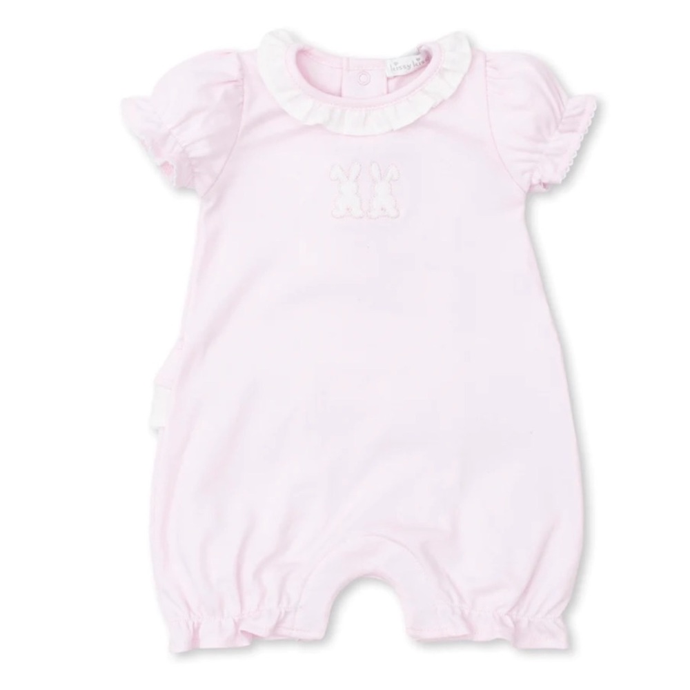 KISSY KISSY Pink Short Playsuit Onesie Rabit Size 0-3 months Shortall